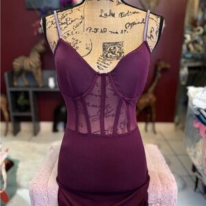 Elegant Purple Women's Intimate Dress